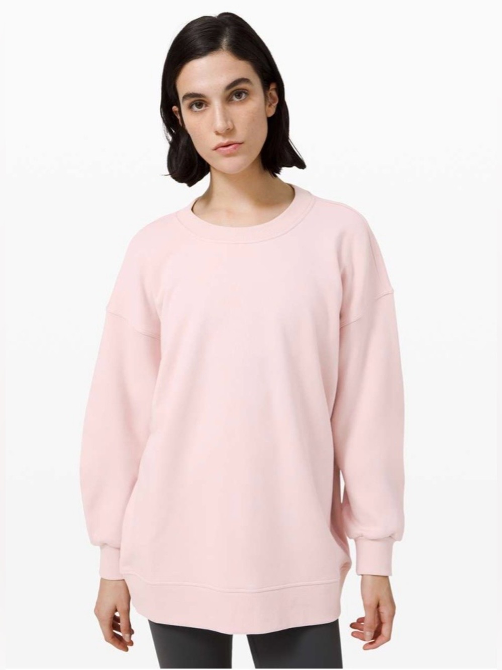 Lululemon Perfectly Oversized Crewneck Porcelain Pink Loungewear activewear XL